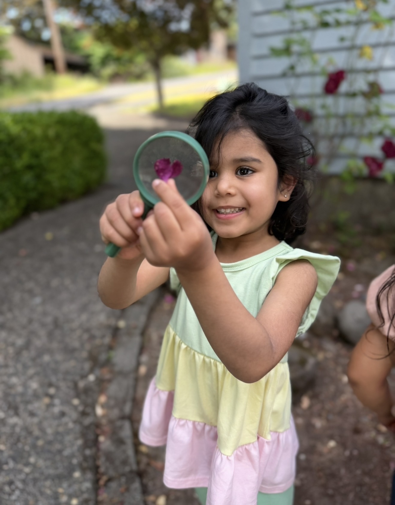 Children in the Garden and Science workshop, planting and exploring outdoors